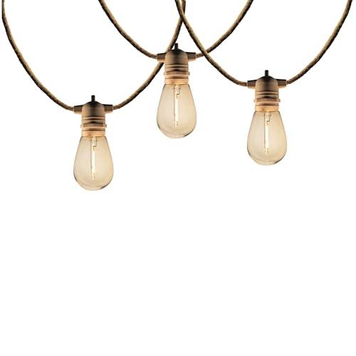 LUMISKY Solar- und Netz-Lichterketten 10 transparente LED-Lampen warmweiß FANTASY CORD SOLAR 7,50m von Lumisky