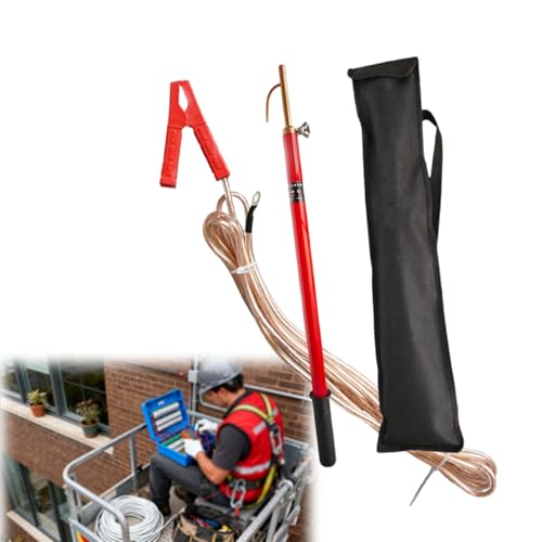 Isolierbetriebsstangen, tragbarer, mit Epoxidharz isolierter Entladestab Kupferdraht und Haken for Spannungsfestigkeitsprüfer(35kV-1.5m(59in)-(3 SECTIONS)) von Lumivex