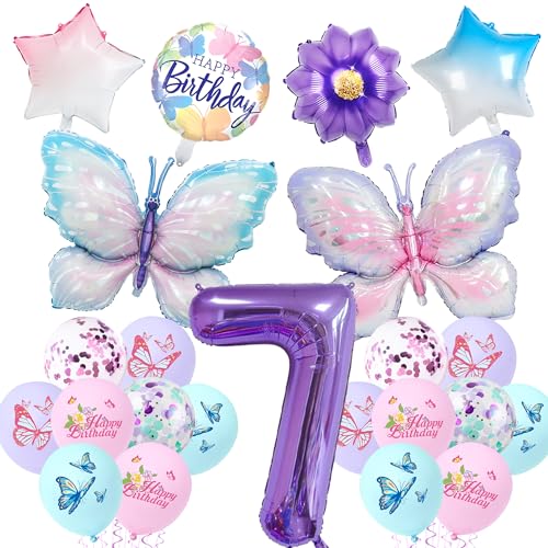 Schmetterling lila Ballon (Schmetterling lila 7 Jahre) von LumoFun