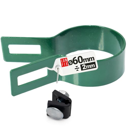 Strebenschelle Ende 60 mm Grün Zaunschelle Pfostenschelle Maschendrahtzaun Rund Gitterstabmatten Anfang Strebenschelle Ende 60 mm Grün Zaunschelle Pfostenschelle Maschendrahtzaun Rund Gitterstabmatten Anfang von Lun Fix