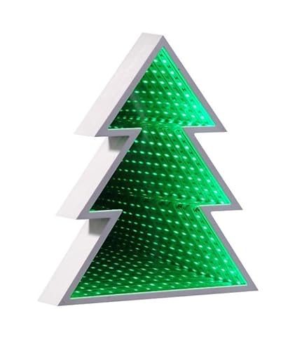 LED Spiegelleuchte Tannenbaum, 3 D "Tunnel" 27x5x30 cm, Weihnachtsbeleuchtung, batteriebetrieben, Weihnachtsbeleuchtung Fenster, Fensterbeleuchtung Weihnachten, Weihnachtsbeleuchtung Batterie. von Luna24 simply great ideas...