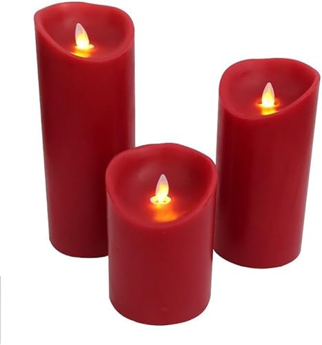 Luna24 simply great ideas... Magische Elektromagnetische Kerze, 3er-Set Farbe BORDEAUX Grössen, 13,18 und 23 cm, mit beweglichem Docht. Luna24 simply great ideas... Magische Elektromagnetische Kerze, 3er-Set Farbe BORDEAUX Grössen, 13,18 und 23 cm, mit beweglichem Docht. von Luna24 simply great ideas...