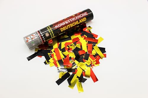 Konfettikanone Deutschland, 30 cm Röhre, Set bestehend aus 12 Kanonen, Konfetti - Shooter, Partypopper, Fanartikel Konfettikanone Deutschland, 30 cm Röhre, Set bestehend aus 12 Kanonen, Konfetti - Shooter, Partypopper, Fanartikel von Luna24