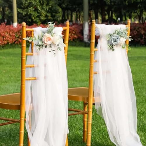 2 Stück Tüll Stuhlschleifen, Stuhl Tüll Hochzeit, Stuhlschärpen Hochzeit Weiß, Chiffon Stuhlschärpen, Weisser Tüll Stoff Deko für Stuhl, für DIY Handwerk, Tutu Rock, Hochzeit Party, 100 x150cm 2 Stück Tüll Stuhlschleifen, Stuhl Tüll Hochzeit, Stuhlschärpen Hochzeit Weiß, Chiffon Stuhlschärpen, Weisser Tüll Stoff Deko für Stuhl, für DIY Handwerk, Tutu Rock, Hochzeit Party, 100 x150cm von Lunaanda