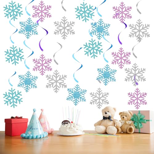 20 Stück Snowflakes Garland, Winter Wonderland Party Decorations, Spiralen Anhänger Girlanden, Schneeflocken Hängende Wirbel Dekorationen, Snowflakes Streamer, for Christmas, Wedding Supplies 20 Stück Snowflakes Garland, Winter Wonderland Party Decorations, Spiralen Anhänger Girlanden, Schneeflocken Hängende Wirbel Dekorationen, Snowflakes Streamer, for Christmas, Wedding Supplies von Lunaanda