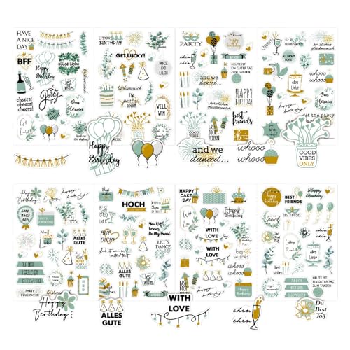 340 Geburtstagsaufkleber,Deko Sticker für Gästebuch und Scrapbooking,Perfekt für individuelle Geburtstagsgestaltungen – Happy Birthday Aufkleber 340 Geburtstagsaufkleber,Deko Sticker für Gästebuch und Scrapbooking,Perfekt für individuelle Geburtstagsgestaltungen – Happy Birthday Aufkleber von Lunaanda