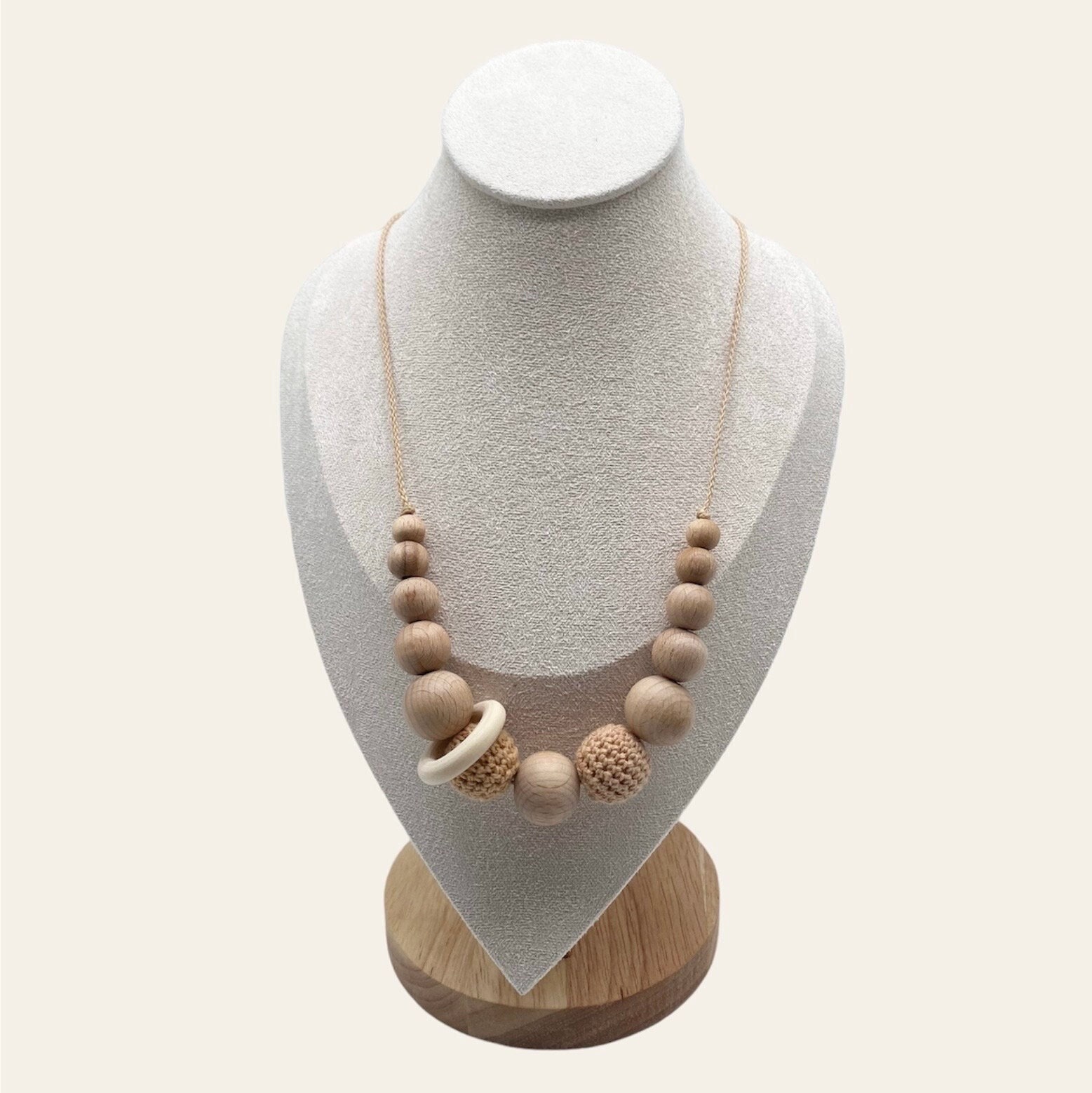 Halskette Für Mama, Stillkette Aus Holz Und Silikon, Verschiedene Farben, Länge Variabel Halskette Für Mama, Stillkette Aus Holz Und Silikon, Verschiedene Farben, Länge Variabel von LunamiaCH