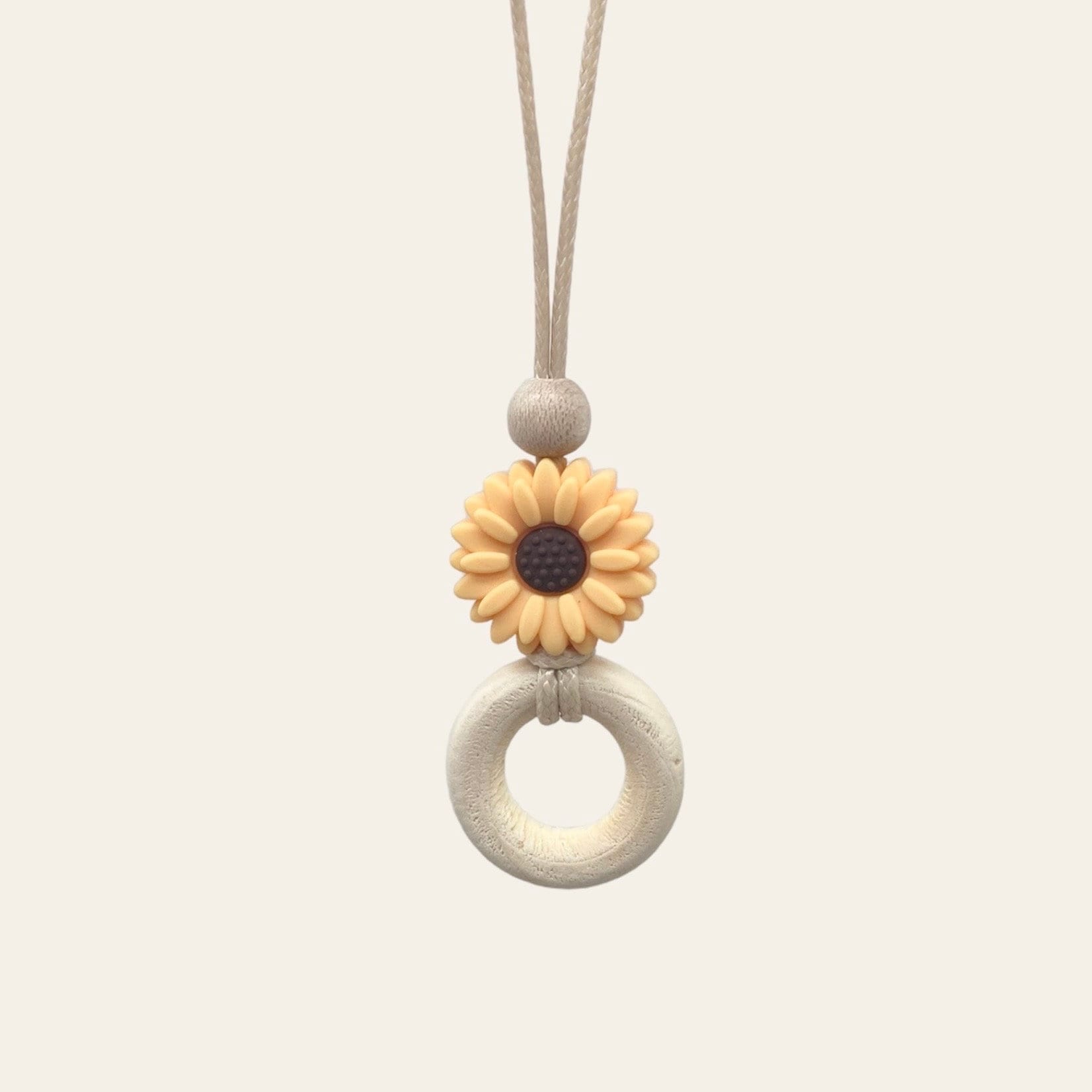 Halskette Für Mamis, Stillkette, Sommerkette, Silikonkette, Blume, Holz + Silikon, Länge Variabel Einstellbar Halskette Für Mamis, Stillkette, Sommerkette, Silikonkette, Blume, Holz + Silikon, Länge Variabel Einstellbar von LunamiaCH