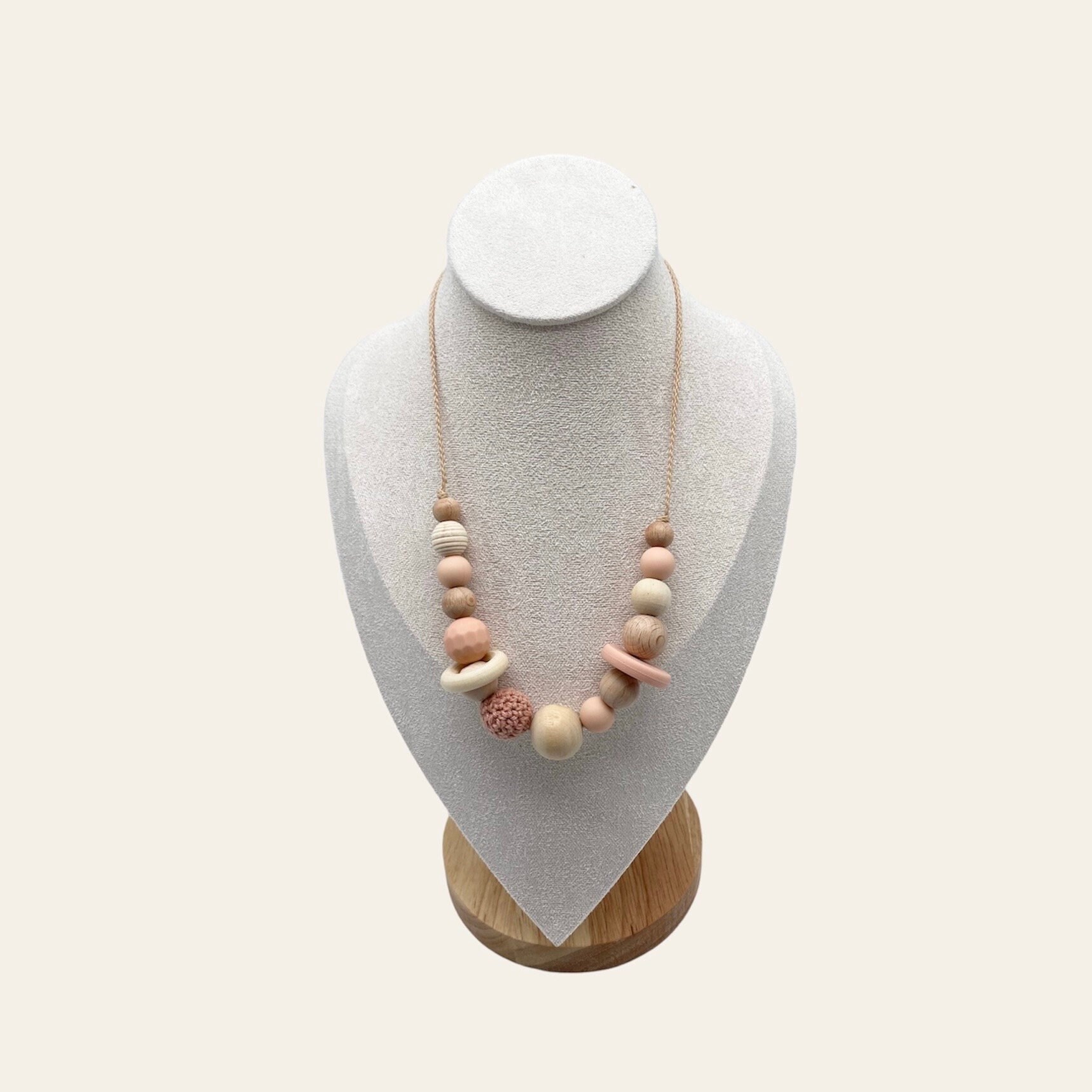 Halskette Für Mamis, Stillkette Aus Holz, Holzkette, Länge Variabel Einstellbar Halskette Für Mamis, Stillkette Aus Holz, Holzkette, Länge Variabel Einstellbar von LunamiaCH