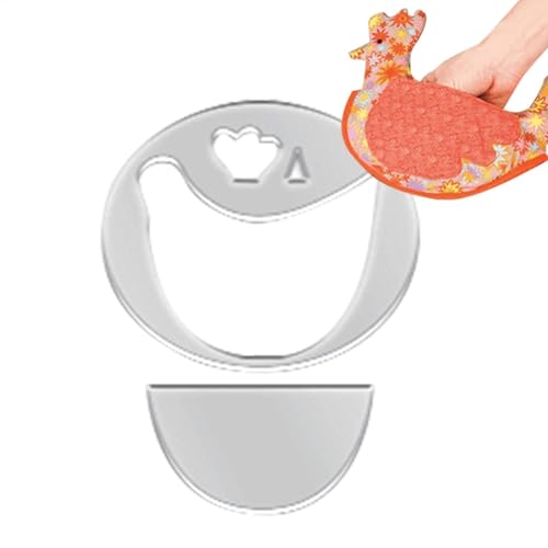 Acryl-Lineale zum Quilten – robustes Nählineal und hitzebeständige Topflappen, Hühnerförmiges Baumwollfutter zum Backen, Grillen und Mikrowelle, Mehrzweck-Quilt-Lineal und Küchenhandschuh zum Grillen Acryl-Lineale zum Quilten – robustes Nählineal und hitzebeständige Topflappen, Hühnerförmiges Baumwollfutter zum Backen, Grillen und Mikrowelle, Mehrzweck-Quilt-Lineal und Küchenhandschuh zum Grillen von Lunaobrik