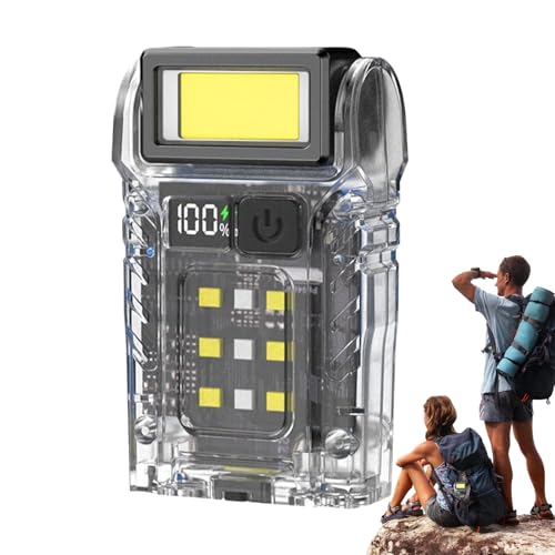 Arbeitsleuchte – wiederaufladbare USB-Taschenlampe, Taschenlampe mit Klemmen mit Modi | Magnetstrahl für Camping, Trekking, Autoreparatur, Wandern, Notfalltasche, Box Arbeitsleuchte – wiederaufladbare USB-Taschenlampe, Taschenlampe mit Klemmen mit Modi | Magnetstrahl für Camping, Trekking, Autoreparatur, Wandern, Notfalltasche, Box von Lunaobrik