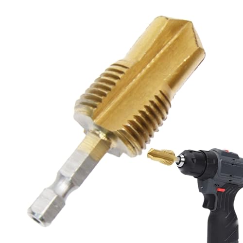 BOHRBIT für Wasserschlauch – Reparatur-Bit für Wasserschläuche, Bohrmaschine auf Höhe des Wassers | 1/2 oder 3/4 Stufen-Reparatur für Sechskantschaft, hydraulisch u von Lunaobrik