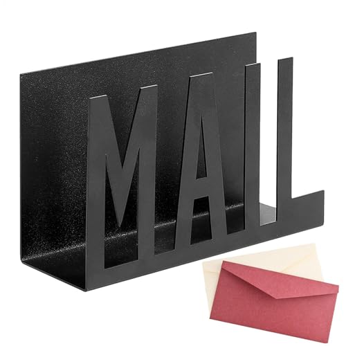 Briefablage aus Metall für den Schreibtisch – moderner schwarzer Brief-Organizer, für Zuhause und Büro | Schreibtisch-Organizer aus Metall, ausgeschnitten für Post mit Organizer Briefablage aus Metall für den Schreibtisch – moderner schwarzer Brief-Organizer, für Zuhause und Büro | Schreibtisch-Organizer aus Metall, ausgeschnitten für Post mit Organizer von Lunaobrik