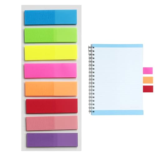 Buchreiter – 8 Farben Seitenmarkierungsfahnen | Transparente Haftnotizen, farbige Index-Tabs für Notizbücher Anmerkungen | Repositionierbare beschreibbare Seitenmarkierungen für Bücher, Ordner Buchreiter – 8 Farben Seitenmarkierungsfahnen | Transparente Haftnotizen, farbige Index-Tabs für Notizbücher Anmerkungen | Repositionierbare beschreibbare Seitenmarkierungen für Bücher, Ordner von Lunaobrik