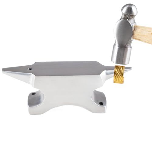 Horn Anvil – Schmuckschmiedewerkzeug mit doppeltem Ende aus Edelstahl, Standbench für die Ausbildung in Metall, Formen der Ringe, Härtung durch Draht, Schmiedehandwerk, Zubehör von Lunaobrik