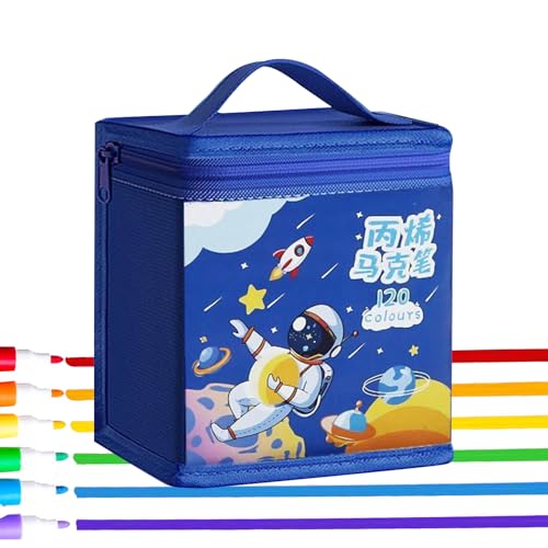 Lunaobrik Acrylic Paint Marker, Feinspitze Mal- & Zeichenstifte Set, Wasserdichtes Kunstmaterial Zum Malen Auf Keramik Leinwand Stein Fels von Lunaobrik