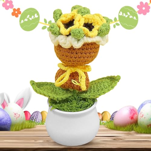 Lunaobrik Blumenstrauß mit Häkelnadel, Häkelblumen, Blumenstrauß, Büro-Blumen im , gehäkelt, bunt, für Frauen, Armaturenbrett, Auto, Büro zu Hause, Lunaobrik Blumenstrauß mit Häkelnadel, Häkelblumen, Blumenstrauß, Büro-Blumen im , gehäkelt, bunt, für Frauen, Armaturenbrett, Auto, Büro zu Hause, von Lunaobrik