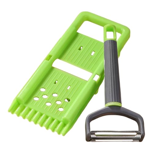 Lunaobrik Gemüseschäler für Küche – Werkzeugset Reibe und Obstschäler, Schäler für Obst, Knoblauch, Karotten, Ingwer, Zucchini, mit ergonomischem Griff von Lunaobrik