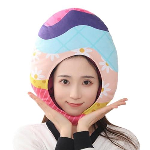 Lunaobrik -Kostümhut, Ostereierhut – niedlicher bunter Ei-Kopfschmuck, Cosplay-Headswear | -Kleidungszubehör, Osterhelm für Partys Lunaobrik -Kostümhut, Ostereierhut – niedlicher bunter Ei-Kopfschmuck, Cosplay-Headswear | -Kleidungszubehör, Osterhelm für Partys von Lunaobrik