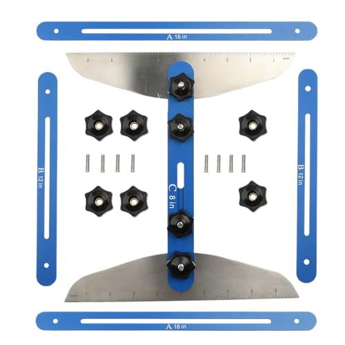 Lunaobrik Laufflächenmesser, Treppenprofilmessgerät, Haushalts-Treppenmessgerät - Multifunktionales faltbares Lineal, Gadget-Einstellbares Layout von 11-60 Zoll, Lunaobrik Laufflächenmesser, Treppenprofilmessgerät, Haushalts-Treppenmessgerät - Multifunktionales faltbares Lineal, Gadget-Einstellbares Layout von 11-60 Zoll, von Lunaobrik