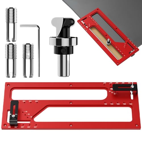 Lunaobrik Schrank-Hardware-Vorlage, Schrankinstallationsschablone, wiederverwendbare Bohrform für Schranktüren, Montage mit Bohrführung für Schubladen Lunaobrik Schrank-Hardware-Vorlage, Schrankinstallationsschablone, wiederverwendbare Bohrform für Schranktüren, Montage mit Bohrführung für Schubladen von Lunaobrik
