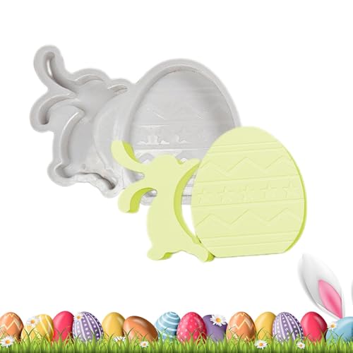 Lunaobrik Silikonform Osterhase, Silikonform Osterhase, Kerzenformen mit Hasen und Eiern, Epoxidharz Formen für Kerzenherstellung, Gips Formen für von Lunaobrik