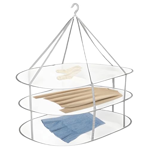 Lunaobrik Wäschetrockner für Pullover, faltbar, für Kleidung | tragbarer Wäscheständer aus Netzstoff, ideal für Wohnung, Indoor, Outdoor, Reisen, Kleidung, Spielzeug, Pullover Lunaobrik Wäschetrockner für Pullover, faltbar, für Kleidung | tragbarer Wäscheständer aus Netzstoff, ideal für Wohnung, Indoor, Outdoor, Reisen, Kleidung, Spielzeug, Pullover von Lunaobrik