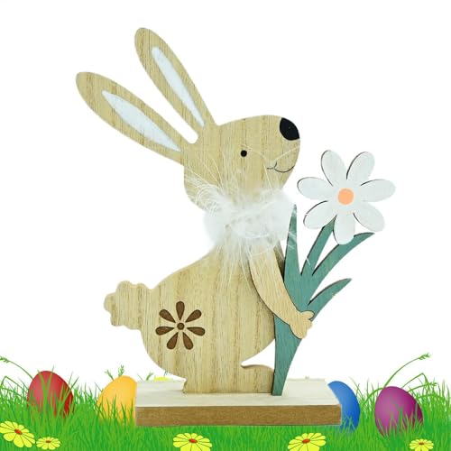 Osterhasen-Dekoration für den Frühlings-Hasen aus Holz, Dekoration für den Frühlingstisch, dekoratives Osterholz, Dekoration für die Party Osterhasen-Dekoration für den Frühlings-Hasen aus Holz, Dekoration für den Frühlingstisch, dekoratives Osterholz, Dekoration für die Party von Lunaobrik