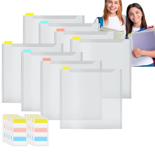 Sammelalbum zur Aufbewahrung von Papier, transparent, für Sammelalben, 12 x 12 cm, mit selbstklebenden Registerkarten von Lunaobrik