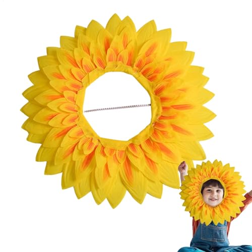 Sonnenblumenkirche - Lustige Performance-Scores, Sonnenblumenkappe | Kirche der fotografischen Requisiten für Tanzfestivals Spiele für Kinder Jugendliche Erwachsene Kostüm Kopf von von Lunaobrik