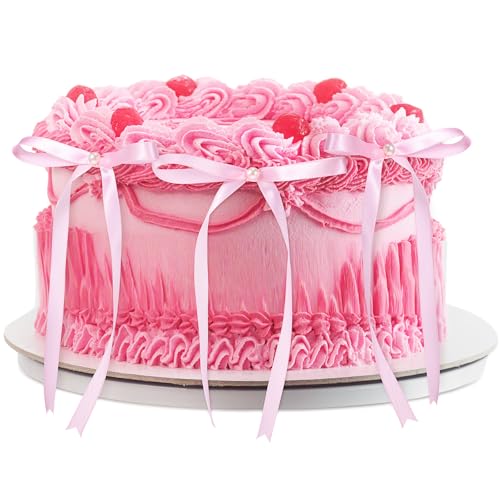 LunarCharm 10 Stück Tortenaufsatz mit Schleife und Perle, Vintage-Tortenaufsatz für Partys, Zubehör für Geburtstagskerzen, Dekoration für Verlobungsdesserts, Rosa LunarCharm 10 Stück Tortenaufsatz mit Schleife und Perle, Vintage-Tortenaufsatz für Partys, Zubehör für Geburtstagskerzen, Dekoration für Verlobungsdesserts, Rosa von LunarCharm