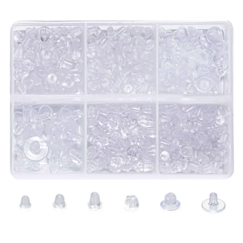 LunarCharm 420 Stück Ohrstecker Verschluss Silikon Ohrring Stopper Klar Gummi Ohrstopper Ohrringe Verschlüsse Ohrring Rücken Earring Backs für DIY Schmuckherstellung LunarCharm 420 Stück Ohrstecker Verschluss Silikon Ohrring Stopper Klar Gummi Ohrstopper Ohrringe Verschlüsse Ohrring Rücken Earring Backs für DIY Schmuckherstellung von LunarCharm
