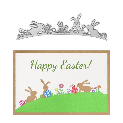 LunarCharm Stanzschablonen Osterhase Rasenkaninchen Metall Stanzen Ostern Hase Prägeschablonen Stanzformen Stanzmaschine Schablonen Cutting Dies für DIY Handwerk LunarCharm Stanzschablonen Osterhase Rasenkaninchen Metall Stanzen Ostern Hase Prägeschablonen Stanzformen Stanzmaschine Schablonen Cutting Dies für DIY Handwerk von LunarCharm
