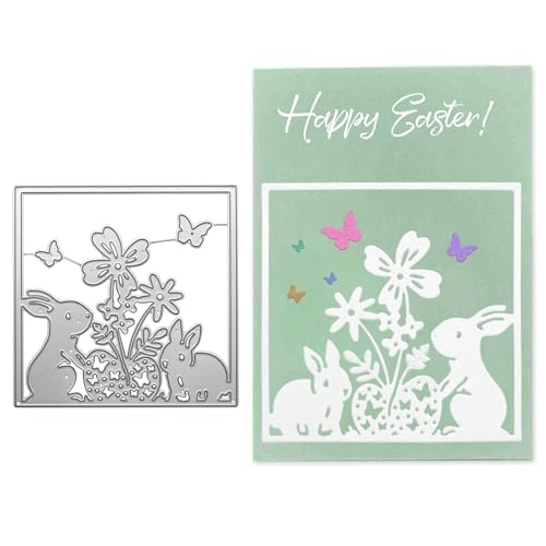 LunarCharm Stanzschablonen Osterhase Stanzrahmen Metall Stanzen Ostern Hase Prägeschablonen Stanzformen Stanzmaschine Schablonen Cutting Dies für DIY Handwerk Geschenk LunarCharm Stanzschablonen Osterhase Stanzrahmen Metall Stanzen Ostern Hase Prägeschablonen Stanzformen Stanzmaschine Schablonen Cutting Dies für DIY Handwerk Geschenk von LunarCharm