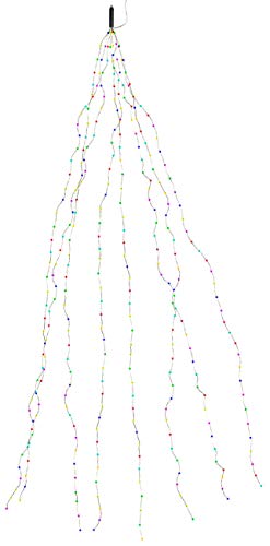 Lunartec Tannenbaum Überwurf: Christbaum-Überwurf-Lichterkette, 320 bunte LEDs, 8 Girlanden, je 4 m (Lichterkette für Weihnachtsbaum, LED-Lichterkette Tannenbaum, Weihnachtsbaumkerzen) von Lunartec