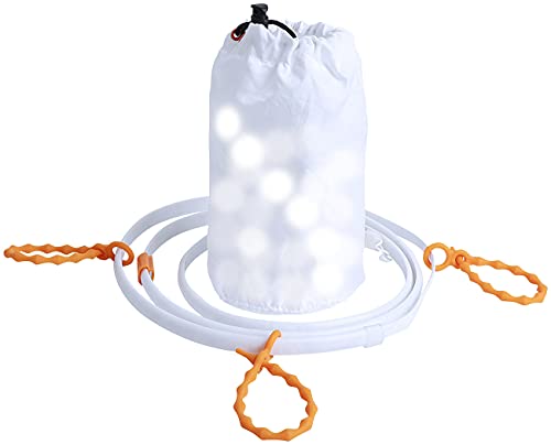 Lunartec Schirmbeleuchtung: 2in1-Outdoor-USB-LED Lichtschlauch, 45 LED, 315 lm, weiß, IP67, 1,5 m (Outdoor USB Lampe, Sonnenschirm Lichterkette, Weihnachtsbeleuchtung) von Lunartec