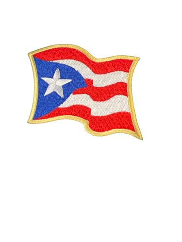 Puerto Rico Flag Embroidered Iron on Patch 7.6 cm x 6.3 cm Waving Design Puerto Rico Flag Embroidered Iron on Patch 7.6 cm x 6.3 cm Waving Design von Lunch Money