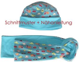 4-Varianten-Mütze + Schal von Lunicum