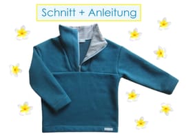 Troyer/Pullover mit Zip-Kragen von Lunicum