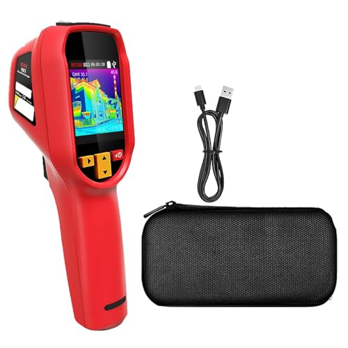 Wärmebildkamera 15 Farbpaletten 25Hz Infrarot-Wärmebildkamera -4°F bis 1022°F Wiederaufladbare tragbare Wärmebild Kamera mit Laserpointer 50°FOV, 240×240 Auflösung von Lunpog