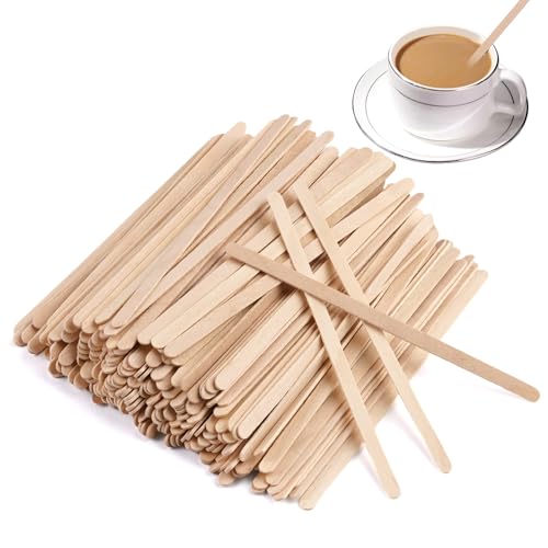 200 Stück Kaffee-Rührstäbchen aus Holz, 11 cm Einweg Kaffeestäbchen, Holz Rührstäbchen, Holzstäbchen Kaffee Umrühren, Cafe Zubehör, für Kaffee, Tee, Milch, Saft, Basteln, Eiscreme Und Kunsthandwerk 200 Stück Kaffee-Rührstäbchen aus Holz, 11 cm Einweg Kaffeestäbchen, Holz Rührstäbchen, Holzstäbchen Kaffee Umrühren, Cafe Zubehör, für Kaffee, Tee, Milch, Saft, Basteln, Eiscreme Und Kunsthandwerk von Lunza