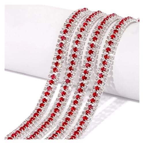 1 Yard Glas-Strasskette for Aufnähen auf Strassband, Verwendung for Hut-, Mantel- und Schuhdekoration für DIY Kunst Kleidung Hochzeit Party Dekoration(Color 3) von LuoAXINN