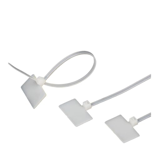 100 STÜCKE Mehrzweck Selbstsichernde Netzwerkkabel Kabelbinder Tags Trim Wrap Loop Drahtbänder Label für Kabelmanagement(3x100 width 2.5mm) von LuoAXINN