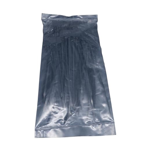100 Stück Kabelbinder, Etiketten, Schlaufe, selbstsichernde, Netzwerk-Befestigungsbänder, Markierungen, 4 x 150 mm, 3, 200 für Kabelmanagement(100pcs Black,3x100mm) von LuoAXINN