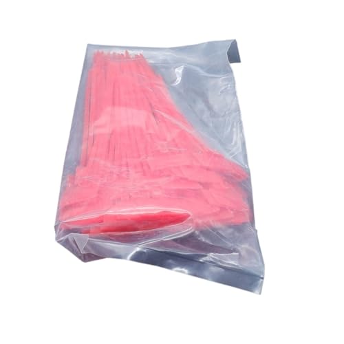 100 stücke Kabel Etiketten Schleife Self-locking Zip Tie Wraps Netzwerk Befestigung Riemen Marker für Kabelmanagement(100pcs Red,4x150mm) von LuoAXINN