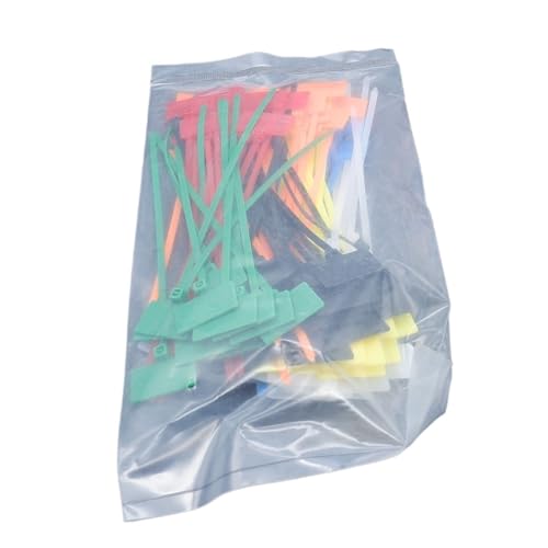 100 stücke Kabel Etiketten Schleife Self-locking Zip Tie Wraps Netzwerk Befestigung Riemen Marker für Kabelmanagement(100pcs rmixed,3x100mm) von LuoAXINN