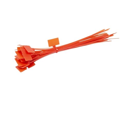 100 stücke Kabelbinder Tag Selbst-locking Zip Krawatten Netzwerk Bunte Kabel Marker Draht Wraps Befestigungs Riemen für Kabelmanagement(4X200 red) von LuoAXINN