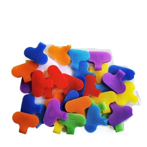 200/10x Kabeletiketten, einfach zu schreibende Drahtetiketten for Organisieren und Identifizieren von Kabeln, selbstklebende bunte Etiketten for das Büro für Kabelmanagement(200PCS) von LuoAXINN