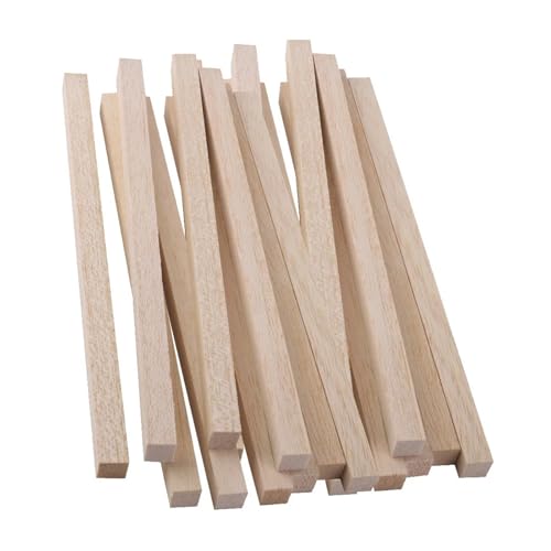 30 Stück Bastelstäbchen, Stäbe, Holz, Holzbearbeitung, 200 mm für Holzbau-Stöcke 30 Stück Bastelstäbchen, Stäbe, Holz, Holzbearbeitung, 200 mm für Holzbau-Stöcke von LuoAXINN