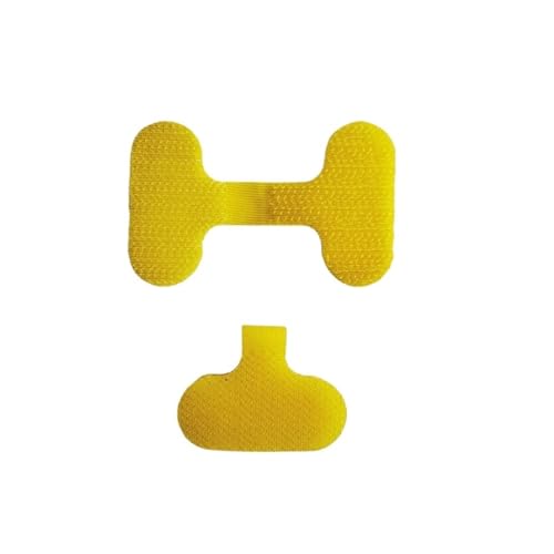 5/8 Stück Kabeletiketten, bunte, wasserdichte, Etiketten for Drahtetiketten, selbstklebendes Kabelmanagement für Kabelmanagement(Yellow-5pcs) von LuoAXINN